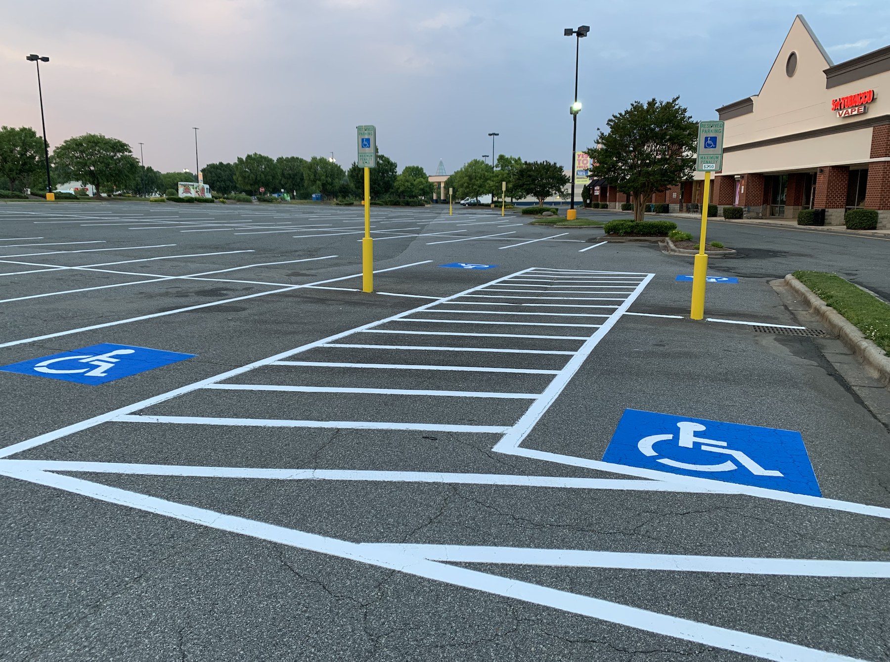 Mooresville Square ADA restripe